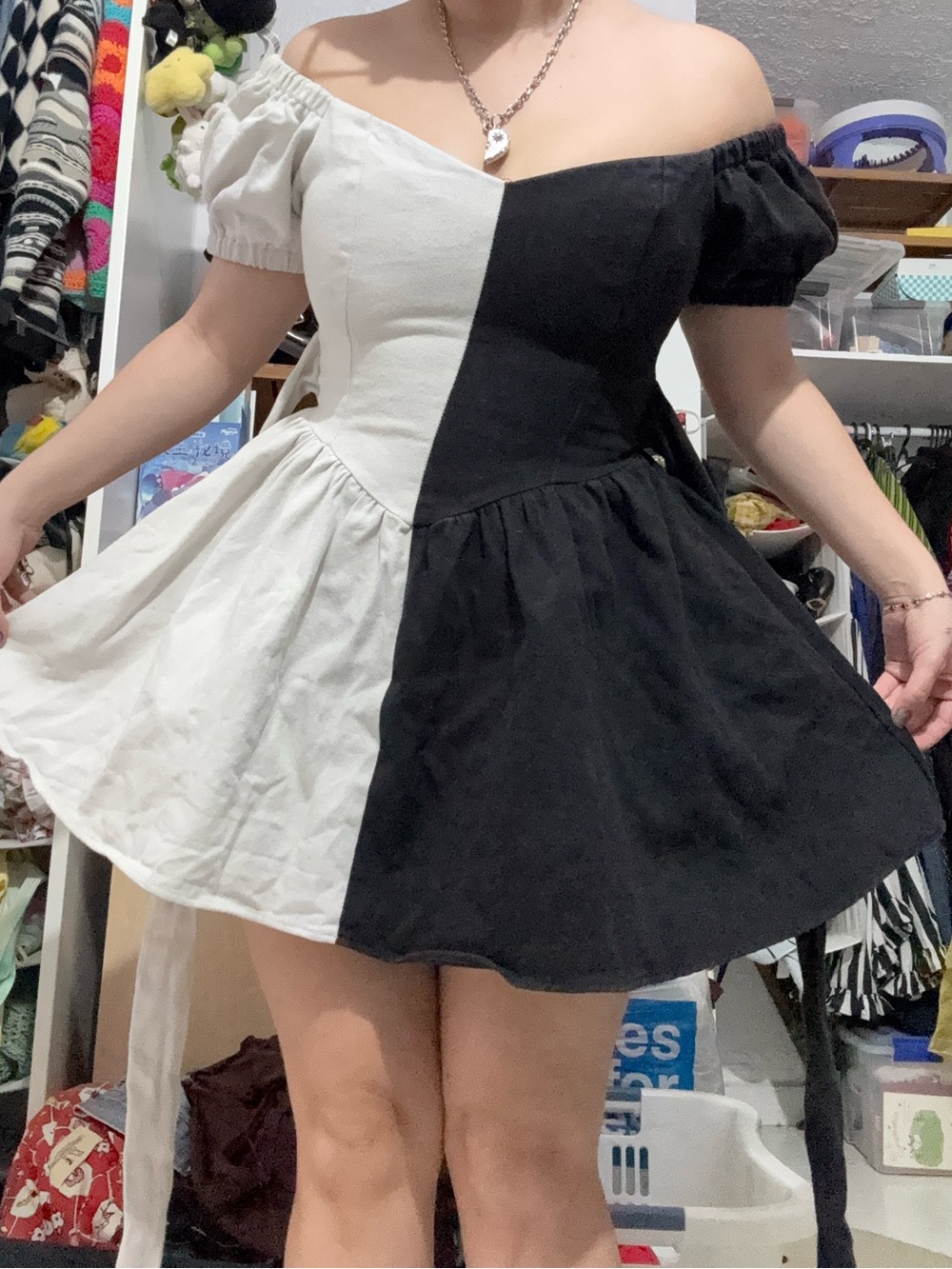 Fashion Brand Company Black and White Virgin Mini